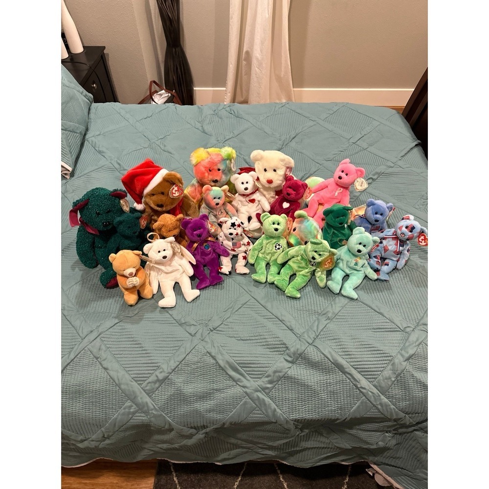 Beanie Baby Bear‎ Lot (21 Total)